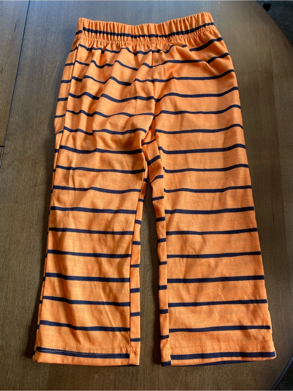 New Hope & Wonder Halloween 4T Sleep Pants Orange & Black Striped